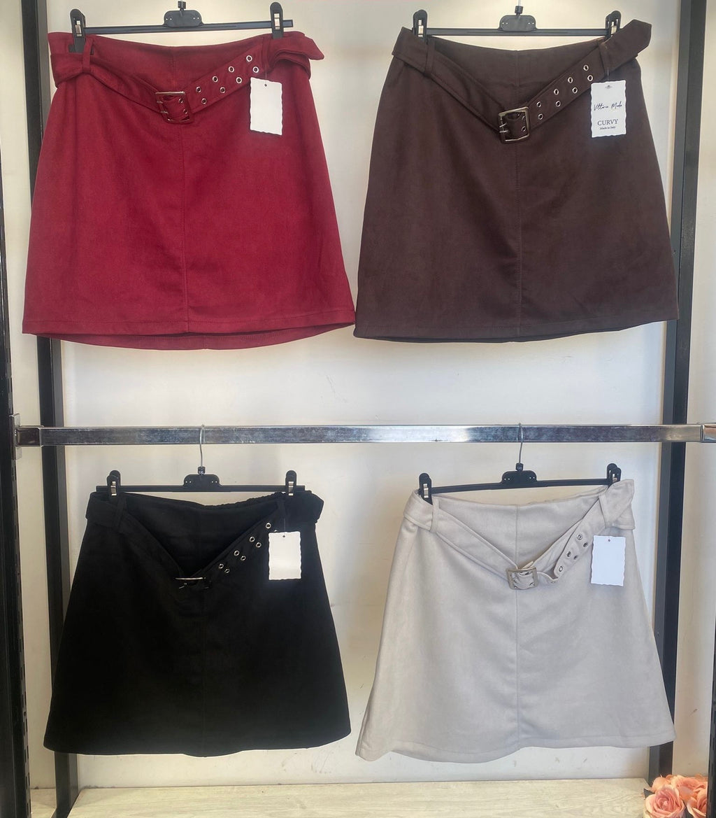 Panta gonna camoscio