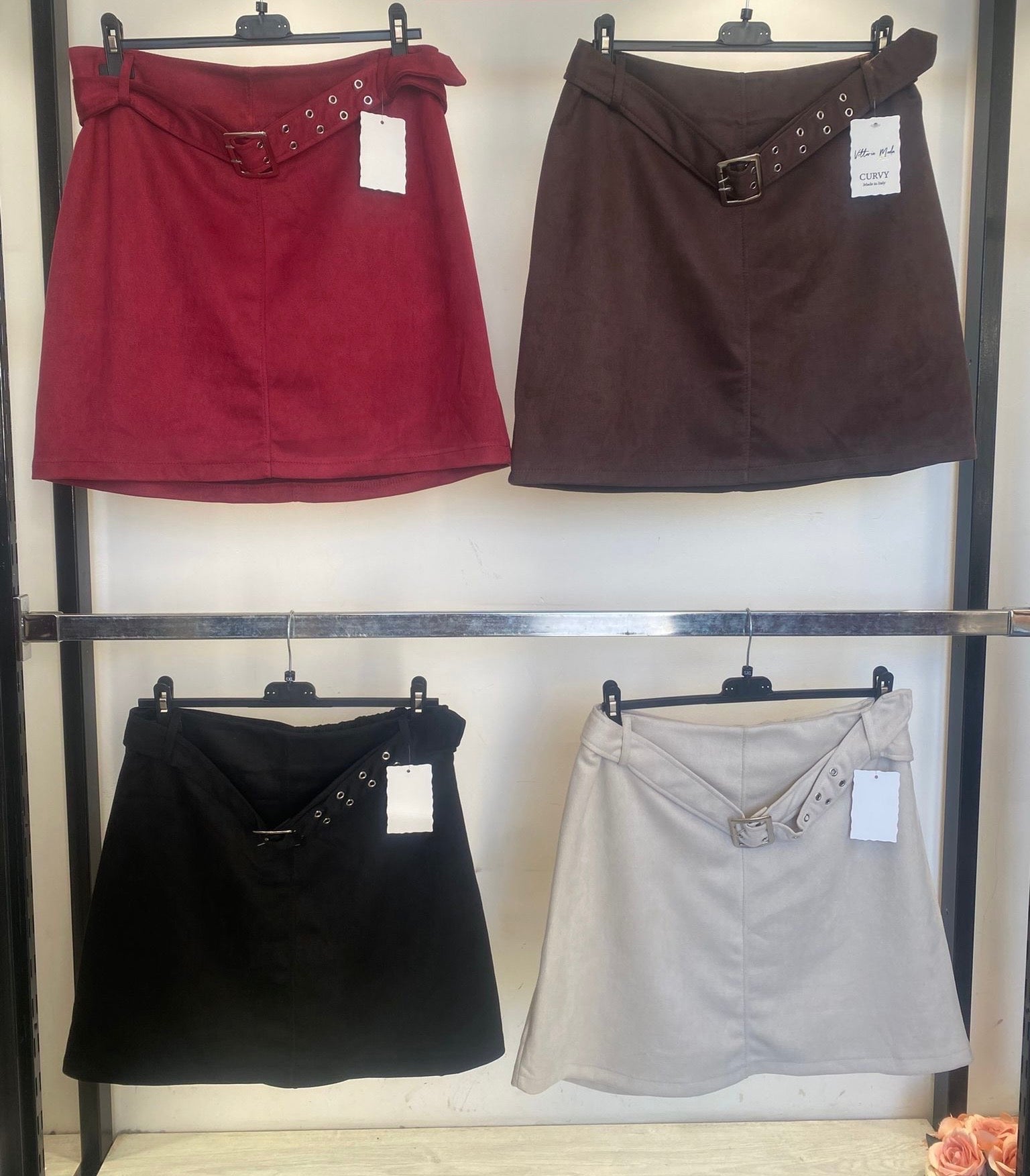 Panta gonna camoscio