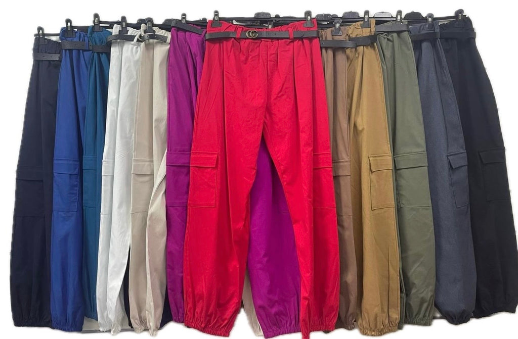 Pantalone cargo cotone