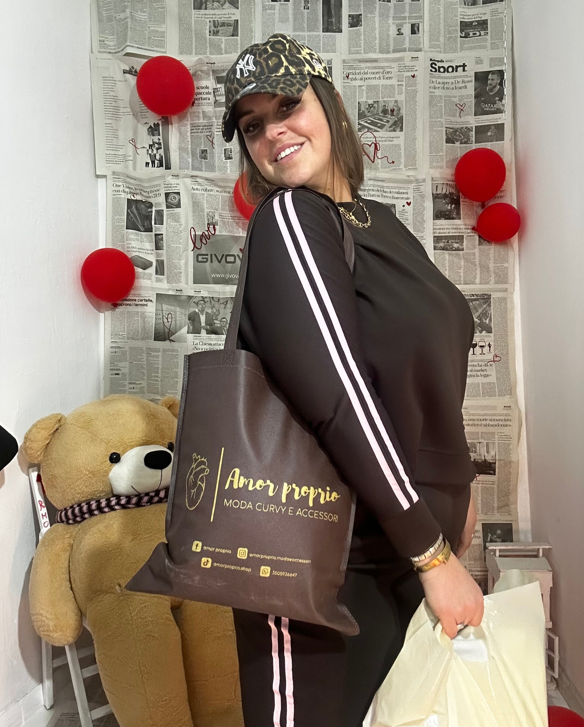 Coordinato tuta strisce