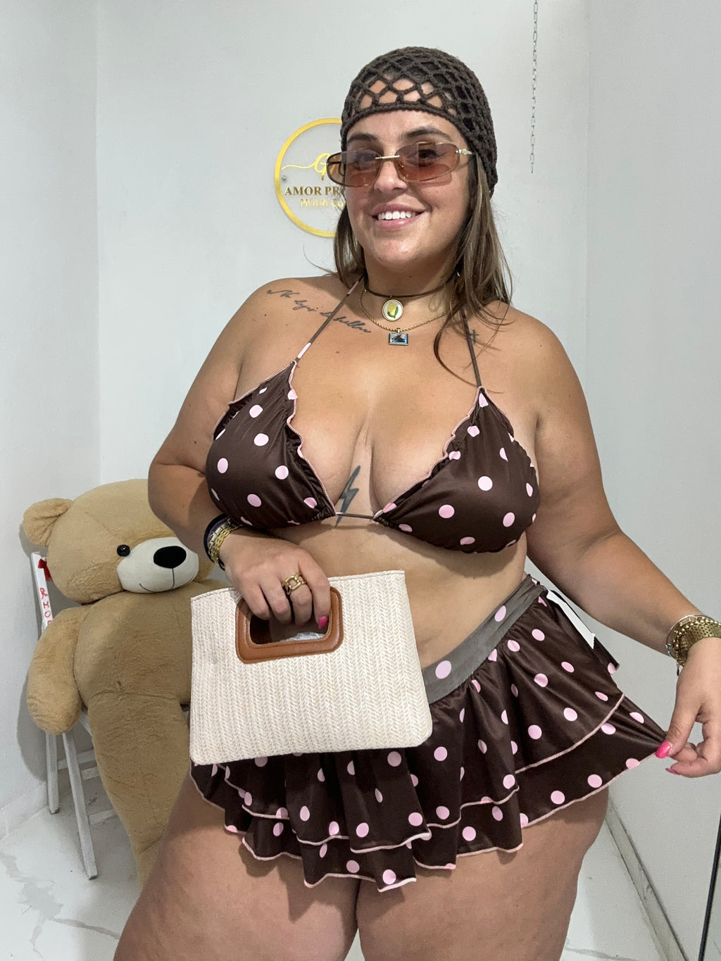 Costume bikini pois