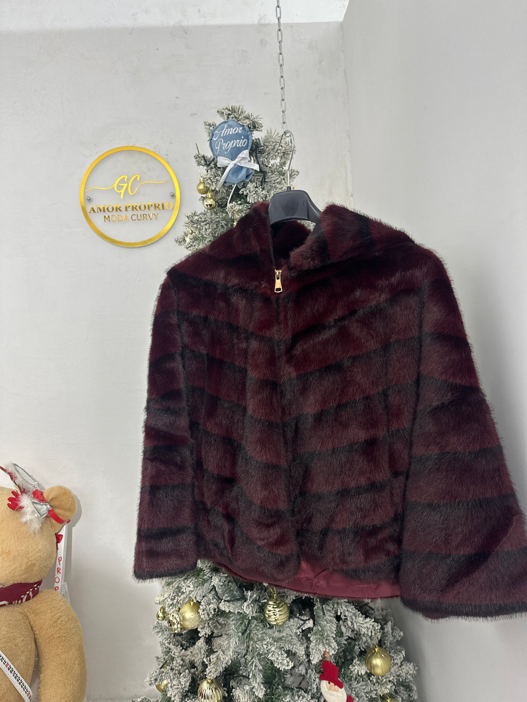 Eco pelliccia bomber