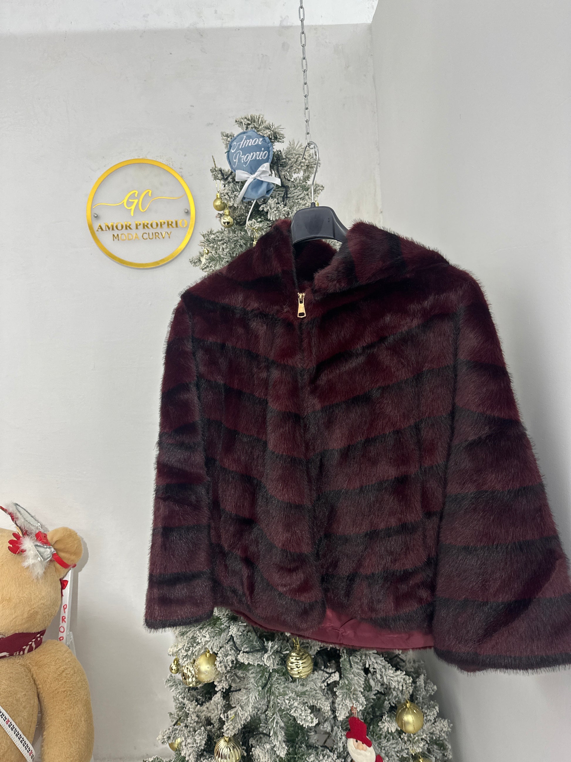 Eco pelliccia bomber