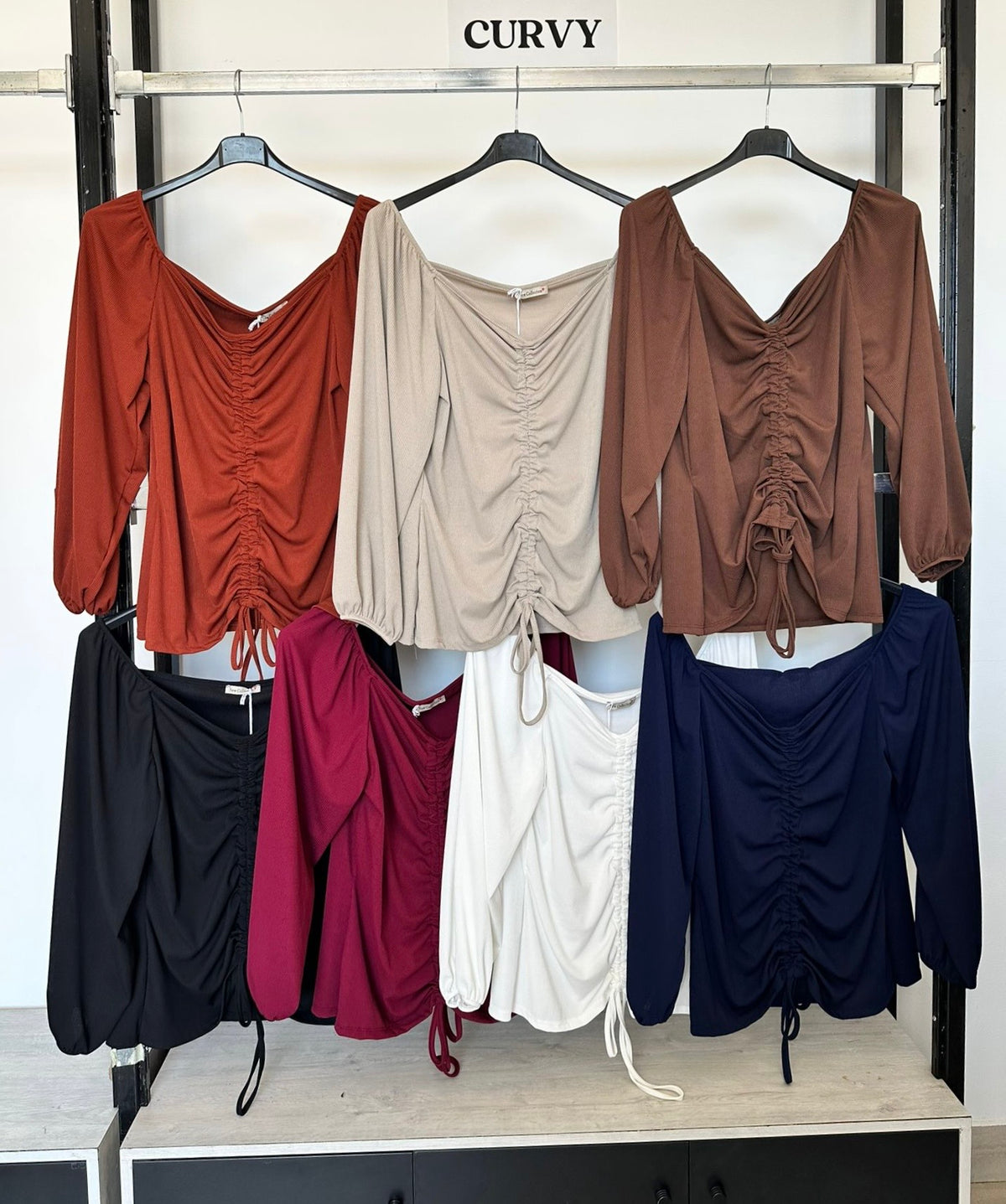 Maglia arricciata