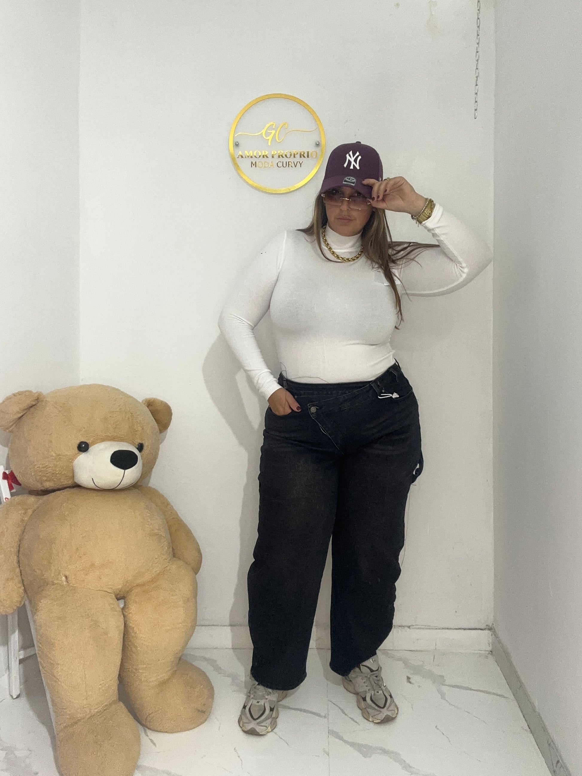 Jeans bottone doppio