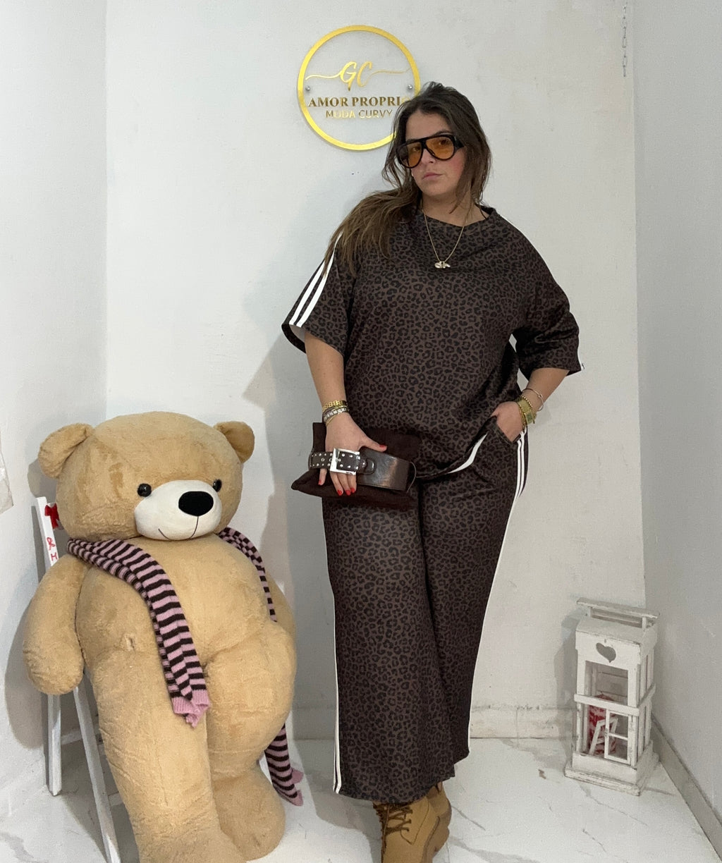 Coordinato tuta animalier