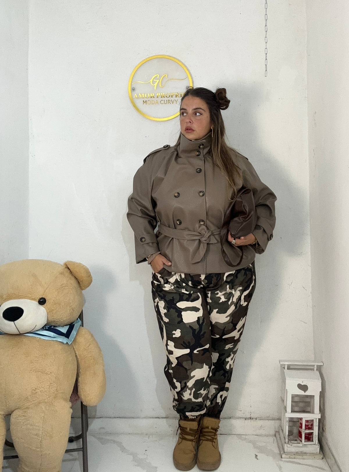 Trench similpelle Huda